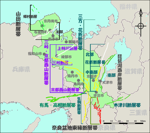 30年以内に震度6弱の確率：54％