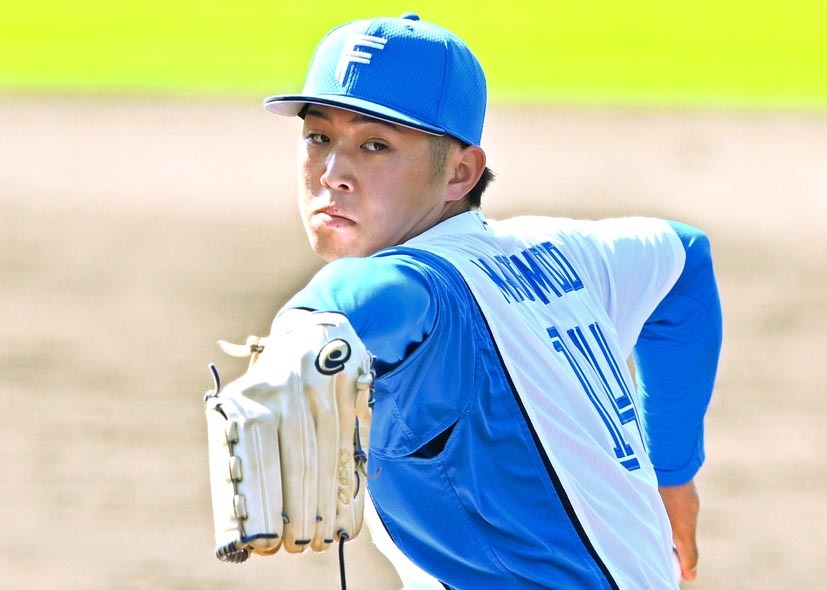 恵まれた体格を活かした大型右腕として注目